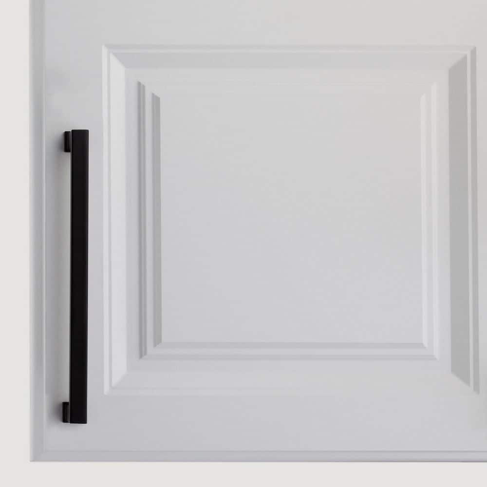 Chelsey Matte Black 8" Rectangular Bar Pull Multipack