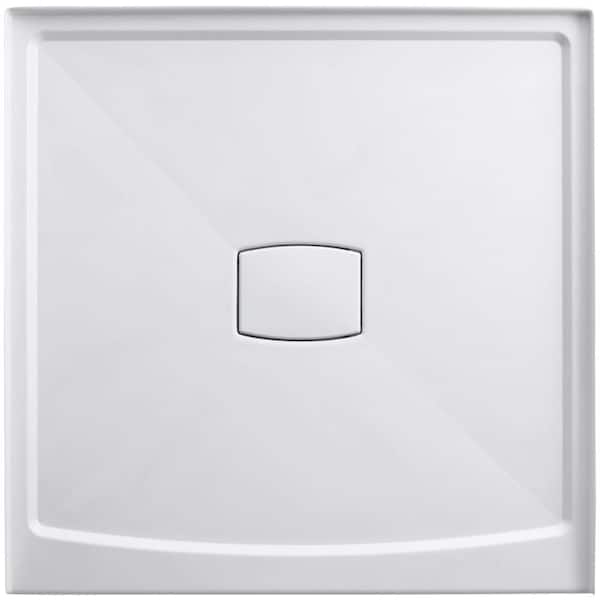 KOHLER Archer 48 in. x 48 in. Single Threshold Shower Base with Center Drain and Removable Drain Cover in White