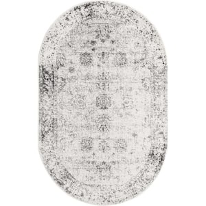 Sofia Casino Gray 5 ft. 1 in. x 8 ft. Area Rug