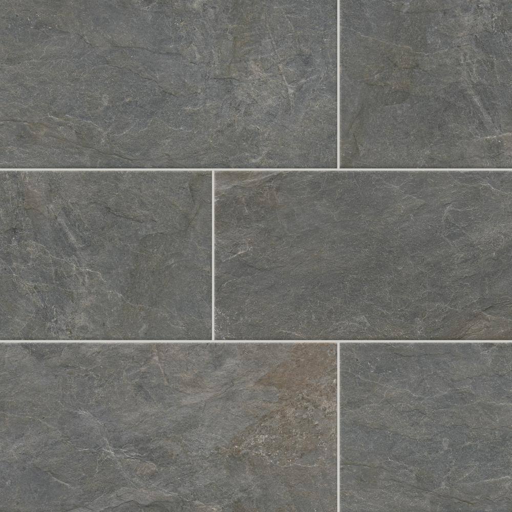 Milestone Gray 12" x 24" Glazed Porcelain Tile