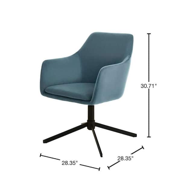 Heston Charleston Blue Upholstered Accent Chair