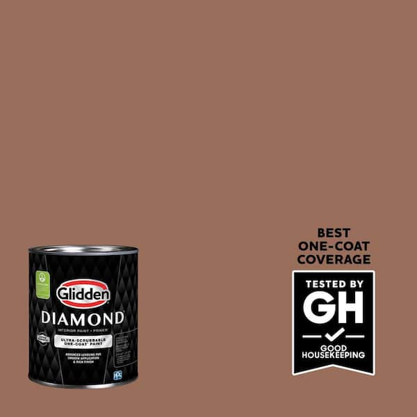 Glidden Diamond 1 qt. Prairie Fire PPG1071-6 Semi-Gloss Interior Paint with Primer