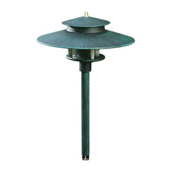 Filament Design Ayan 1-Light Patina Green Outdoor Pathway Light