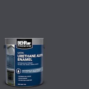 1 gal. #PPU26-23A Dark Secret Urethane Alkyd Satin Enamel Interior/Exterior Paint