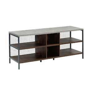 Market Commons 55 in. Rich Walnut Composite TV Stand Fits TVs Up to 60 in. with Cable Management