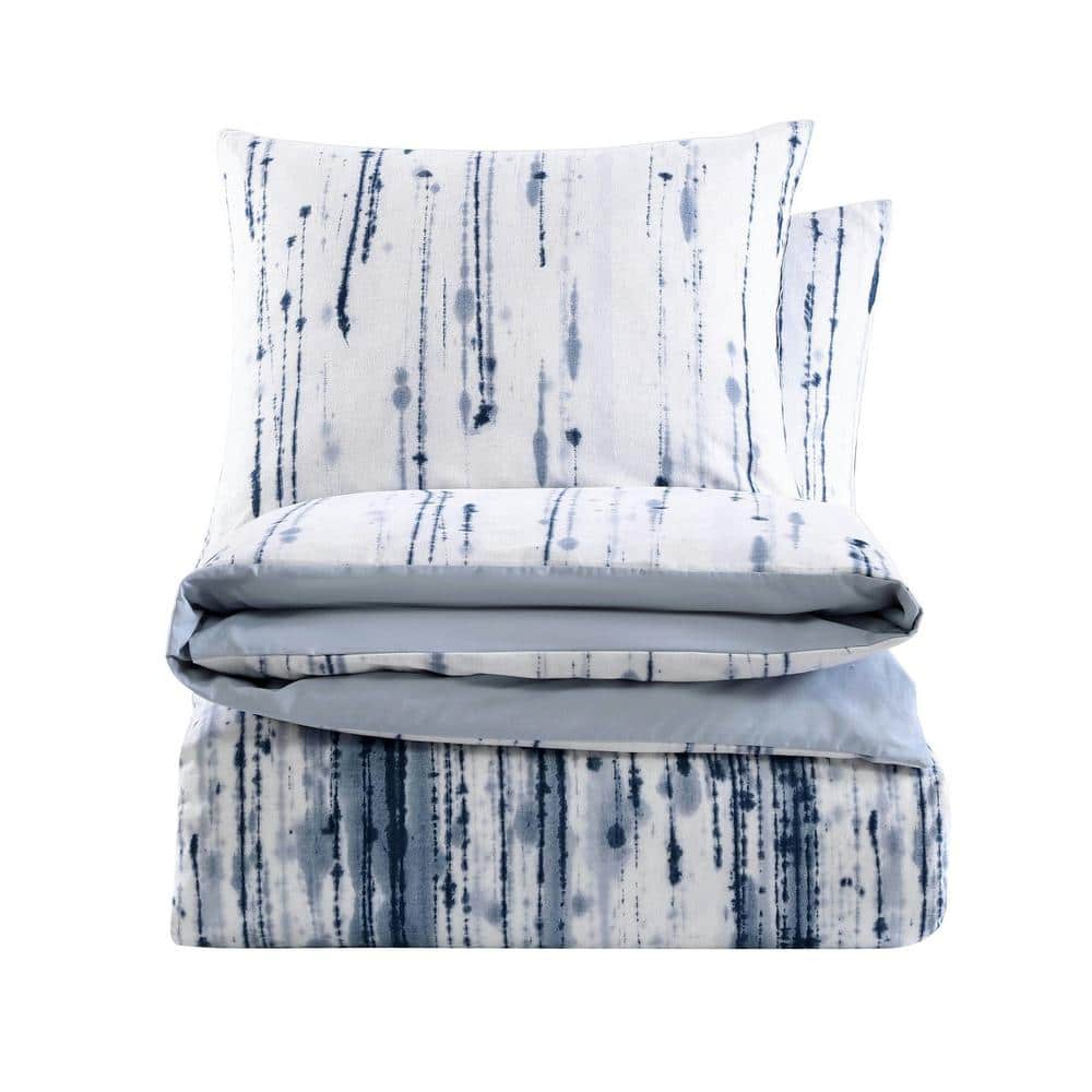 Sokal Blue Reversible Cotton King Comforter Set
