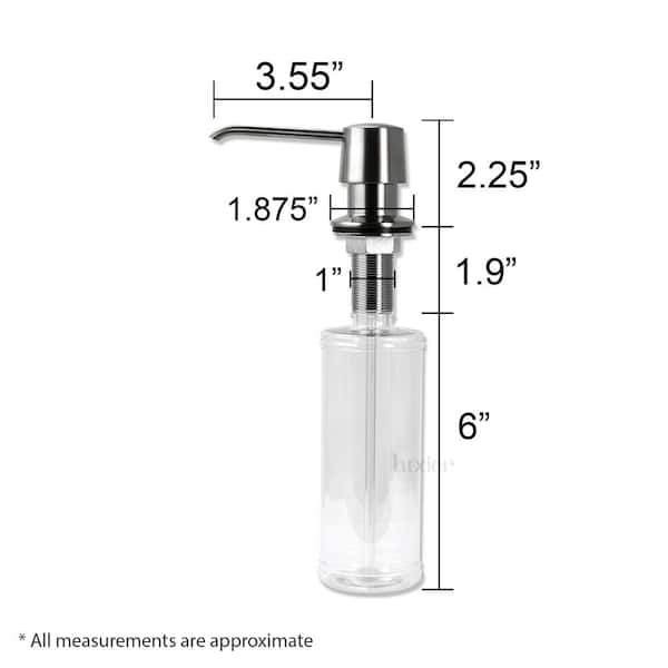 LS-F028 Kitchen Soap Dispenser in Brushed Nickel