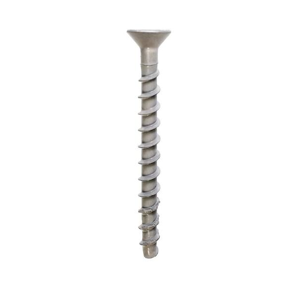Simpson Strong-Tie Titen 3/16 in. x 1-3/4 in. Phillips Flat-Head Concrete and Masonry Screw, White (8-Pack)