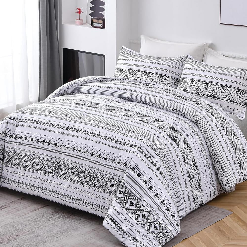 Shatex 2 Piece White All Season Bedding Polyester Twin Size Comforter   Bedding Sets Mgjjdtw2t 64 1000 