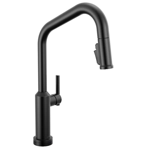 Cordova Touch2O Touchless Matte Black 17.56 in. H Pull Down Sprayer Kitchen Faucet with 360° Swivel Spout