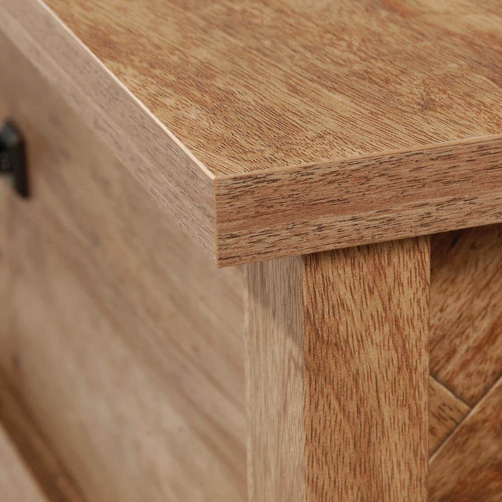 Sindoori Mango 3-Drawer Herringbone Chest with Metal Runners