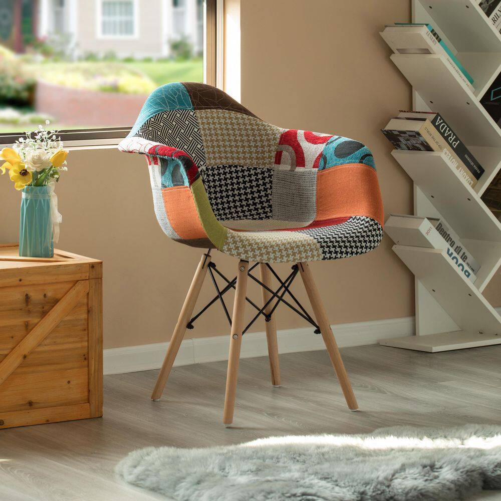 Parsons High Black Wood Side Chair with Ergonomic Design