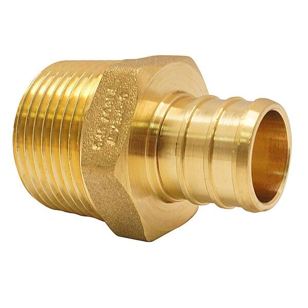 thumbnail image 2 of XFITTING 3/4" Push Fit X 3/4" Male NPT Adapter – Lead Free Brass, 25 Pack 2 of 4