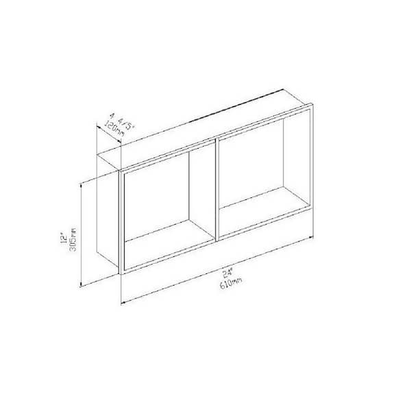 AlinO 12x24-inch Matte Gold Stainless Steel Shower Shower Niche in the Shower  Shelves & Accessories department at