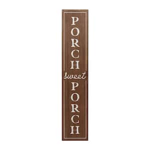 Porch Sweet Porch Brown Wood Wall Decorative Sign