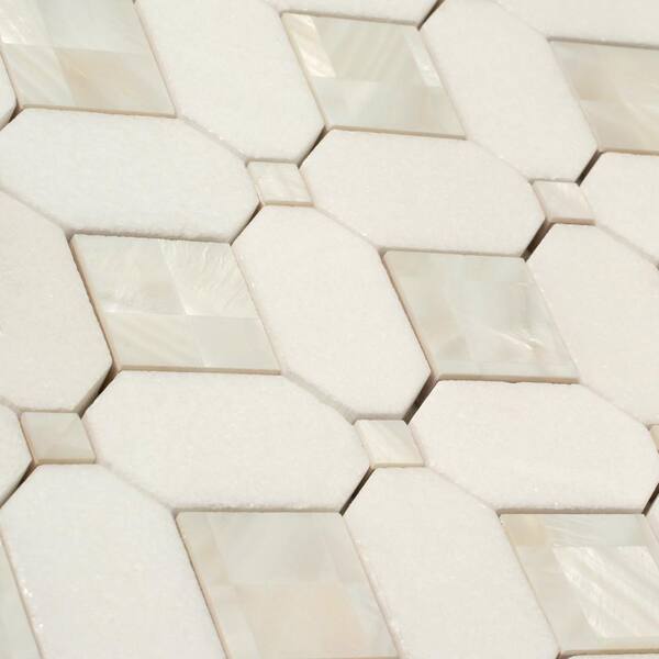Apollo Tile (Sample) White 4-in x 12-in Polished Marble Floor and Wall Tile