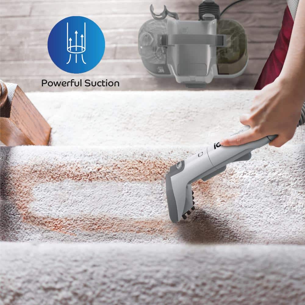Ionvac Gray Portable Carpet and Upholstery Steamer Cleaner