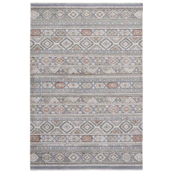 Grove 5 ft. x 8 ft. Blue/Ivory Tribal GOV670M Area Rug