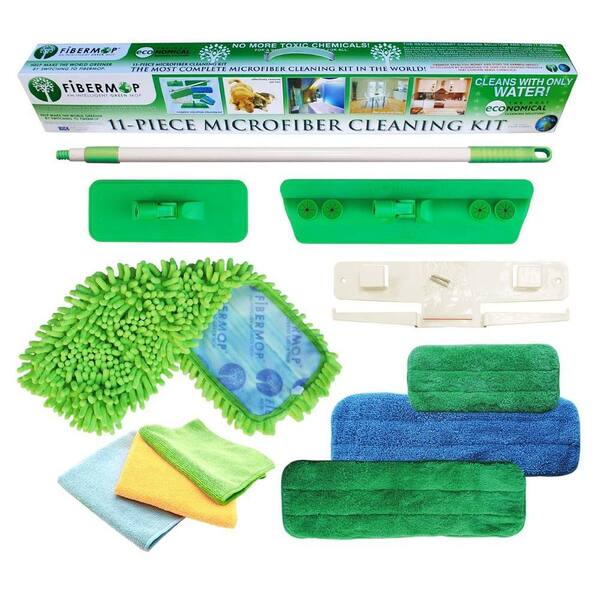 Fibermop 11-in-1 Microfiber Mop Cleaning Kit