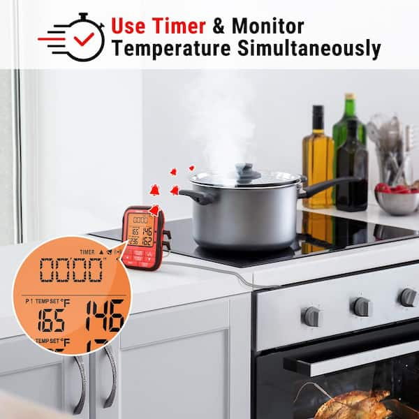 Probe Thermometer, Stainless Steel Oven Thermometer