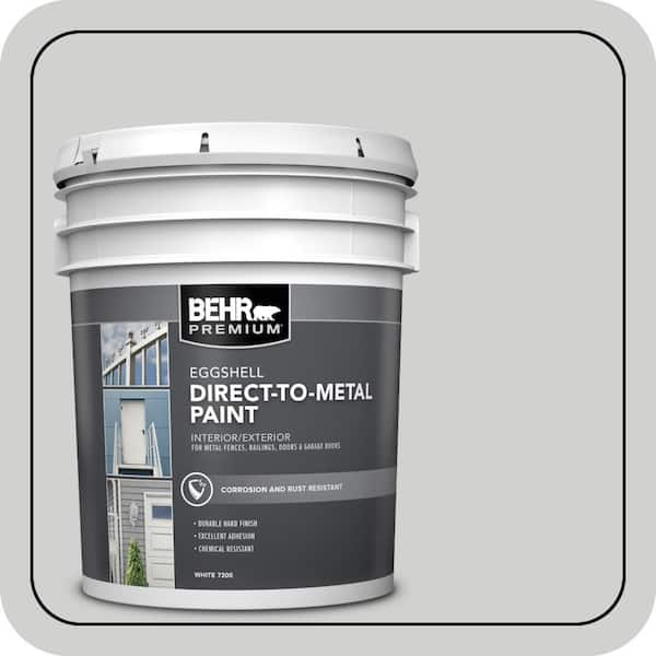5 gal. #N520-1 White Metal Eggshell Direct to Metal Interior/Exterior Paint