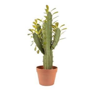 Artificial 25 in. Candelabra Cactus Plants in Terracotta Pot