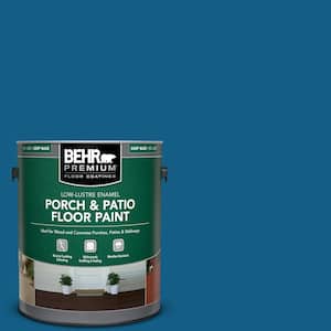 1 gal. #S-H-550 Sapphire Sparkle Low-Lustre Enamel Interior/Exterior Porch and Patio Floor Paint
