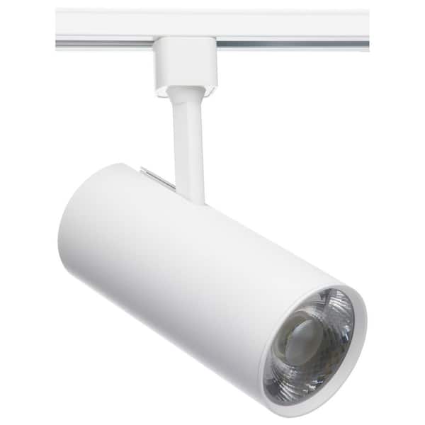White Integrated LED Fixed Track Cylinder Head, 30-Watt 3000K