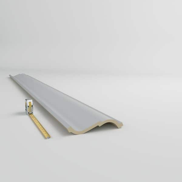 Ekena Millwork Iris 6.25 in. D x 9.75 in. W x 96 in. L Polyurethane Crown Moulding