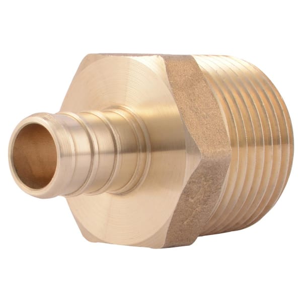 SharkBite 1/2 in. PEX Crimp x 3/4 in. MNPT Brass Male Adapter
