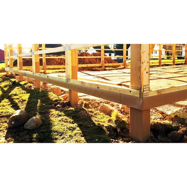 Post Protector 5 in. x 1.625 in. x 92 in. Skirt-Board Fence Rail Protector (Case of 6-Pieces)