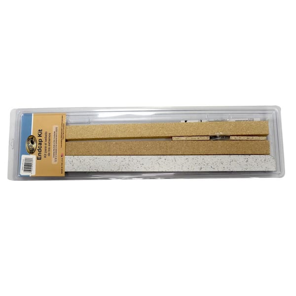 Hampton Bay Laminate End Cap Kit in Sea Salt with Waterfall Edge