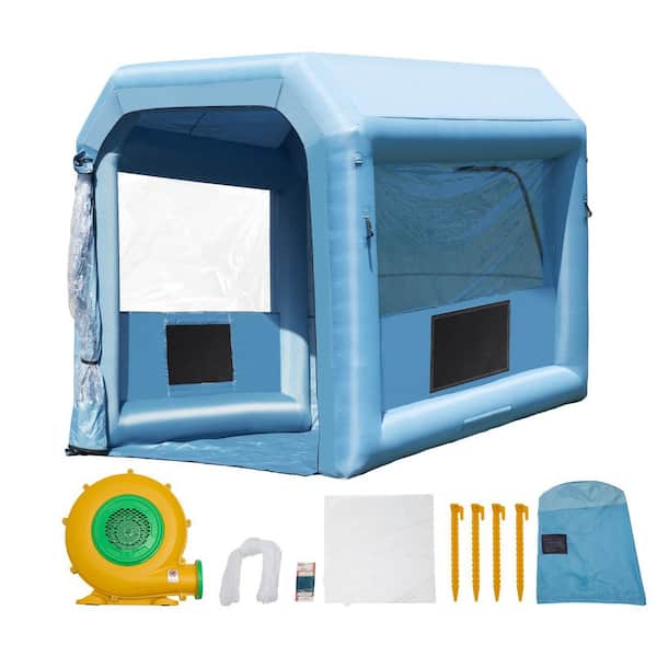 Inflatable Paint Booth, 9.8 x 8.2 x 8.2 ft. Inflatable Spray Booth, with 550-Watt Powerful Blower and Air Filter System
