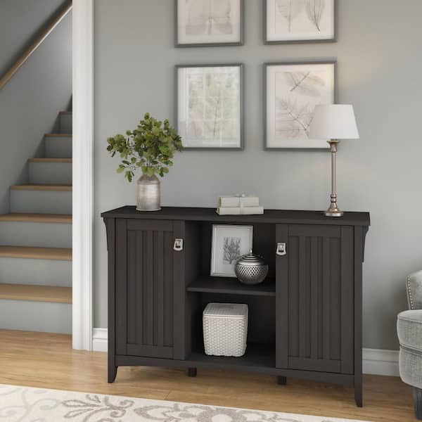 Salinas Vintage Black 30 in. Accent Storage Cabinet with Doors
