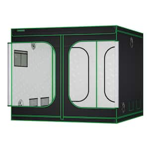 8 ft. x 8 ft. High Reflective Mylar Grow Tent with Observation Window and Floor Tray for Hydroponics Indoor Plant