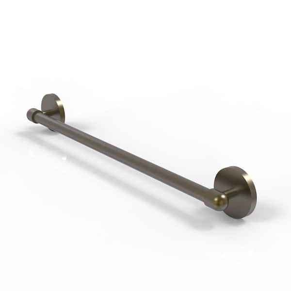 Allied Brass Tango Collection 24 in. Wall Mounted Single Towel Bar in Antique Brass