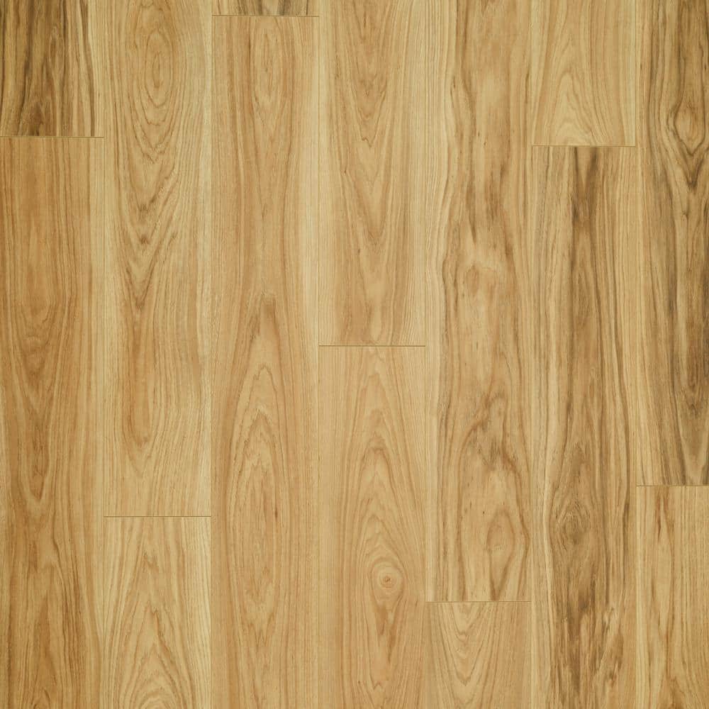 Pergo Take Home Sample-Cheshire Bluff Hickory Waterproof Laminate Wood Flooring - 5 in x 7 in., Medium