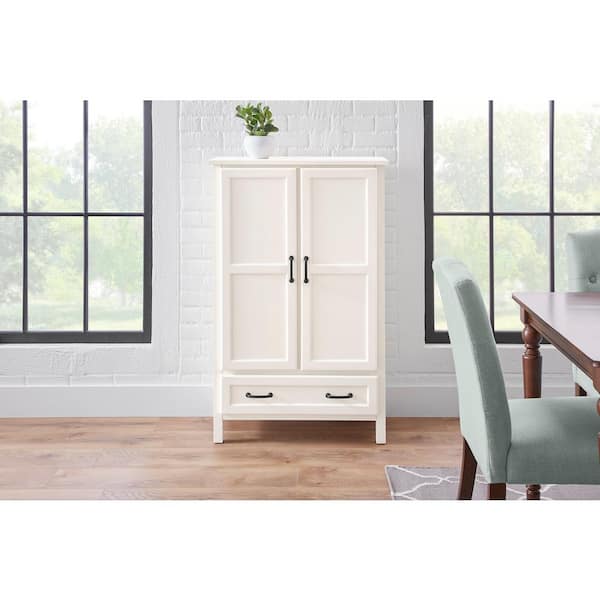 Ivory Wood Kitchen Pantry (30 in. W x 47 in. H)