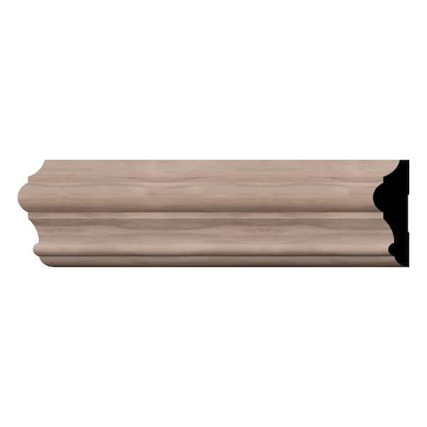 WM397 1 in. D x 3.5 in. W x 96 in. L Wood (Walnut) Chair Rail Molding