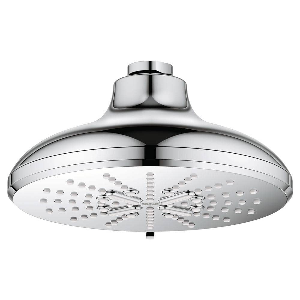 Chrome 3-Setting Wall Mounted Rain Shower Head