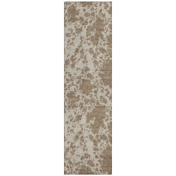 Chantille Machine Washable Indoor/Outdoor Abstract ACN2919 Beige 2 ft. x 7 ft. Runner Rug