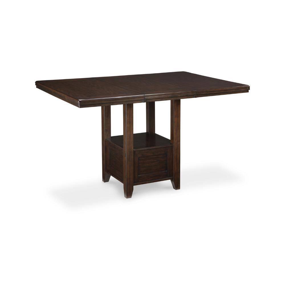 Hado 36 in. H Dark Brown Rectangular Bar Table Seats 6