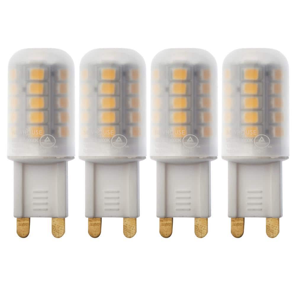 afhængige korrelat sæt Newhouse Lighting 25-Watt Equivalent G9 Non Dimmable LED Light Bulb Warm  White (4-Pack) G9-3025-4 - The Home Depot
