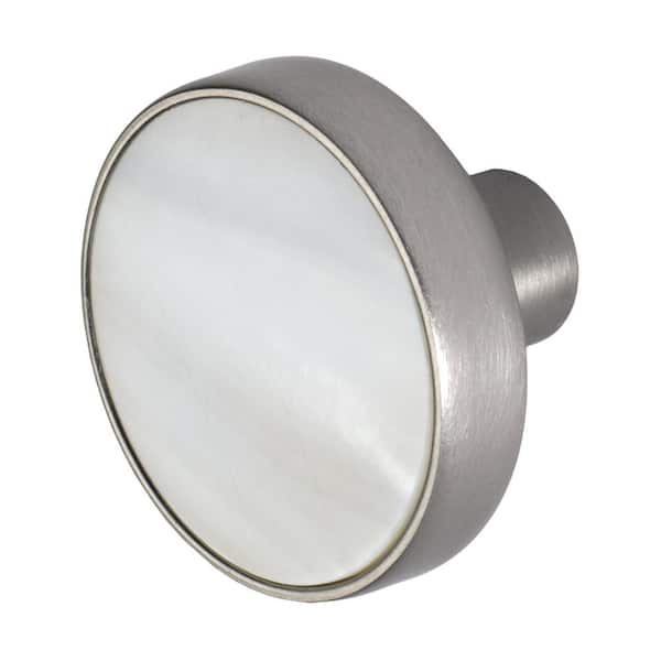 Wisdom Stone Pearl 1-3/8 in. Satin Nickel Cabinet Knob 4226SN - The ...