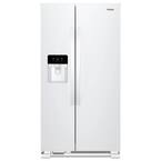 21.4 cu. ft. Side by Side Refrigerator in White