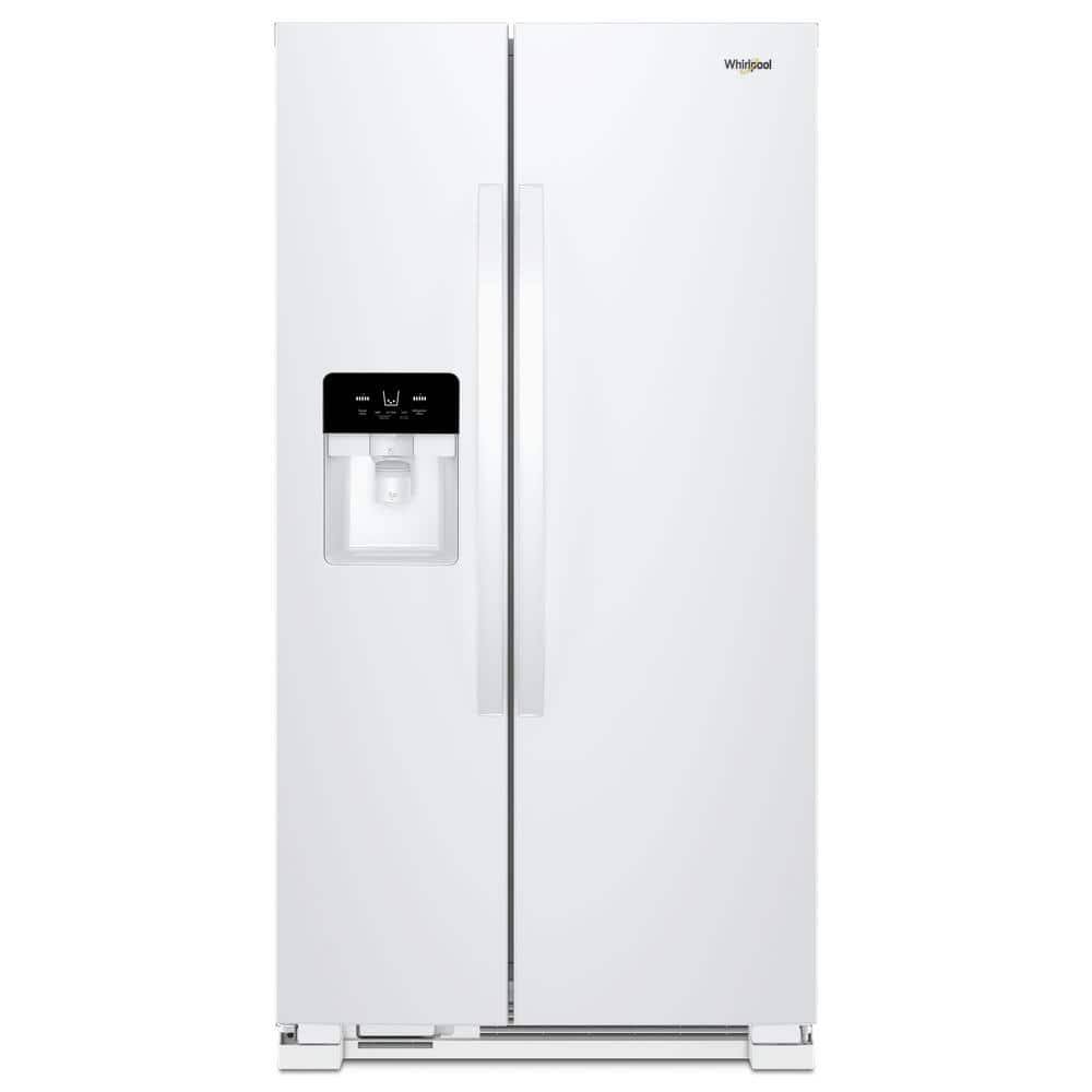 21 cu. ft. Side by Side Refrigerator in White