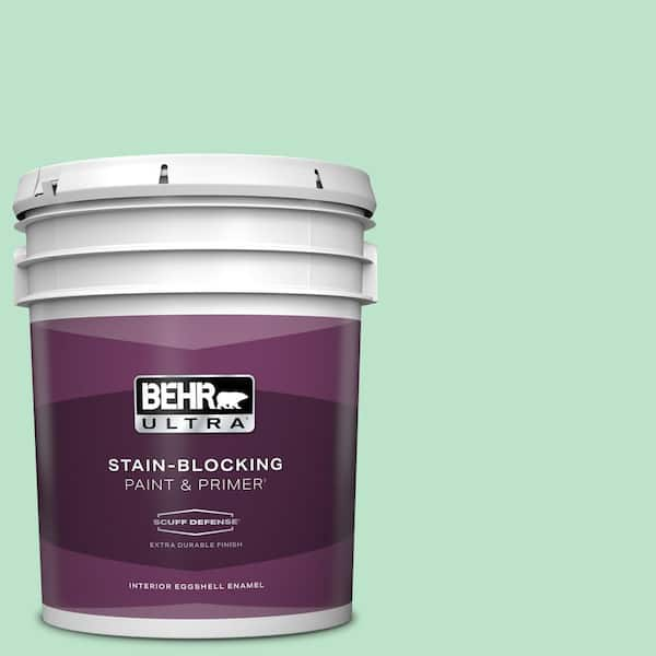 BEHR ULTRA 5 gal. #P410-2 Spearmints Extra Durable Eggshell Enamel Interior Paint & Primer