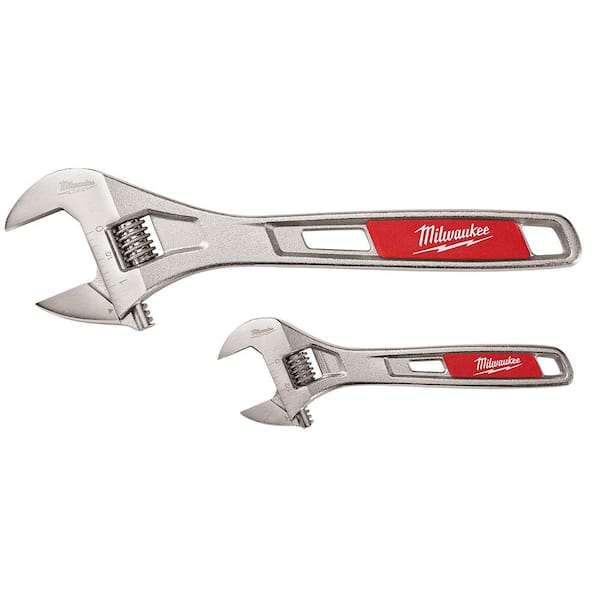 Adjustable Wrench Set Milwaukee 48-22-7400 2-Piece 6 in and 10 in 