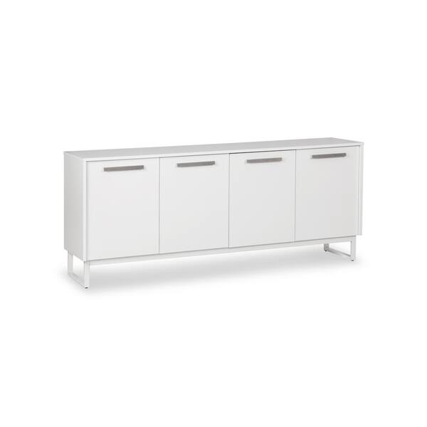 South Shore Crea Pure White Counter-Height Craft Table with