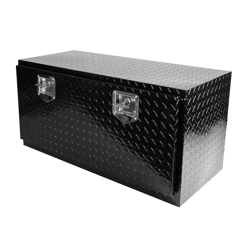 48 Gal. Aluminum Deck Box, Tread Toolbox with Lock